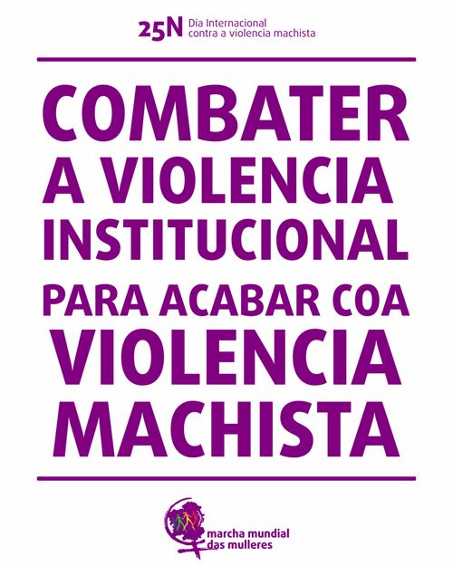 Manifestación contra a violencia machista