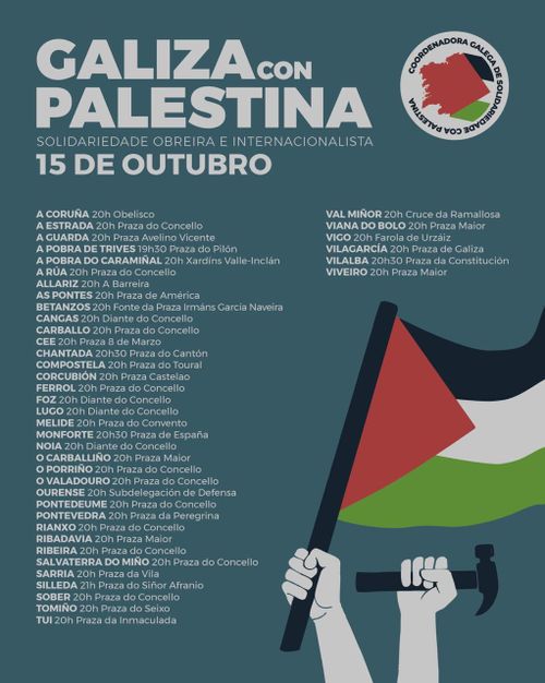 Concentración Galiza con Palestina