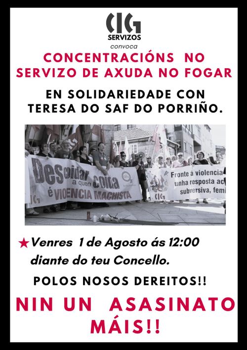 Concentración feminicidio