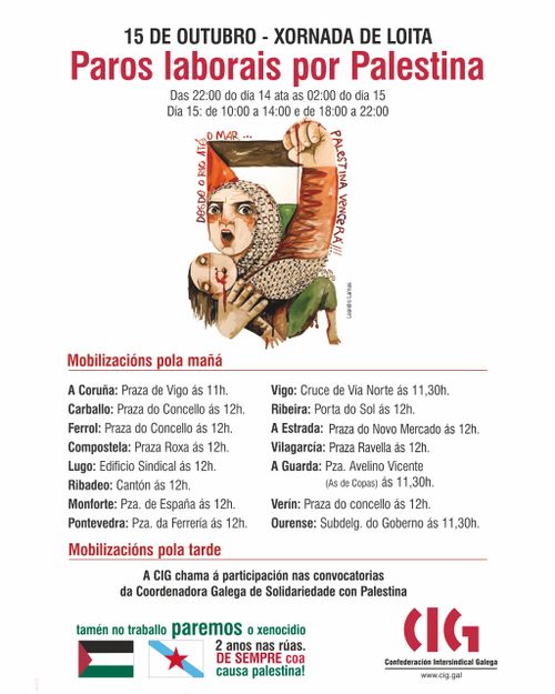 Paro laboral por Palestina