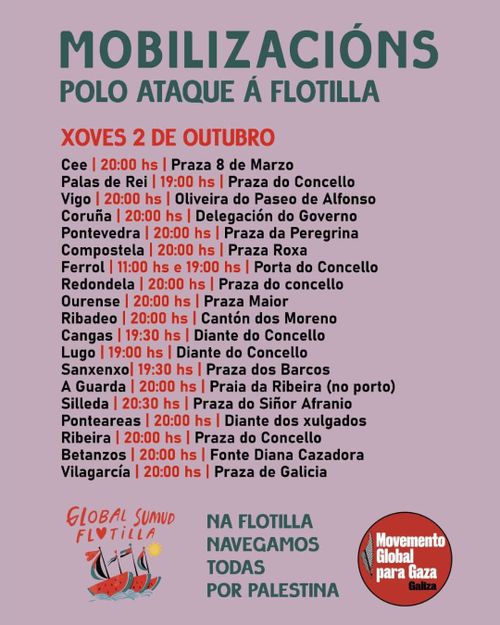 Mobilización polo ataque á Flotilla